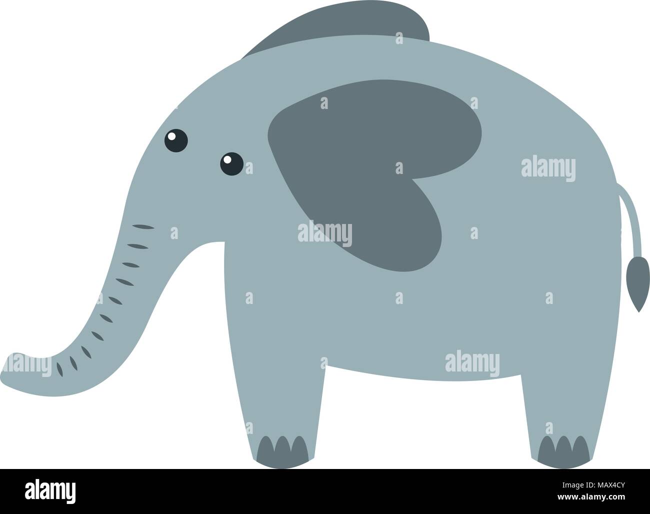 cute elephant animal icon Stock Vector Image & Art - Alamy