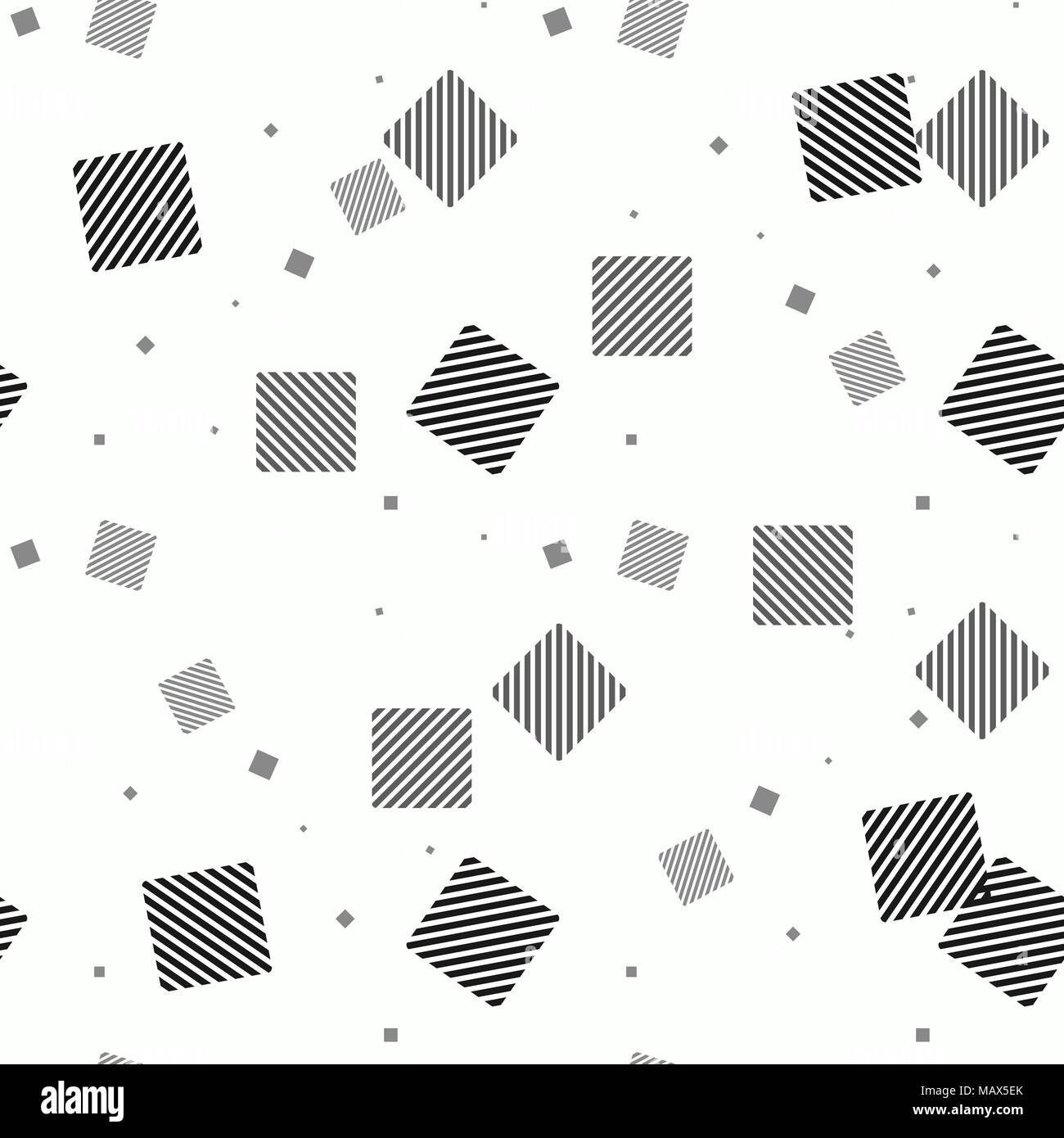 Seamless Squares Pattern. black and white abstract squares. Seamless ...