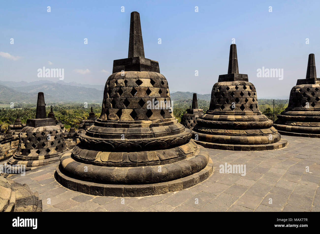 Borobudur temple Stock Photo