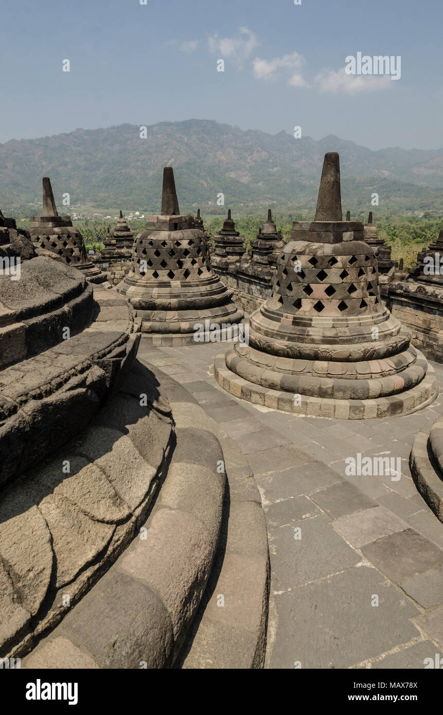 Borobudur temple Stock Photo