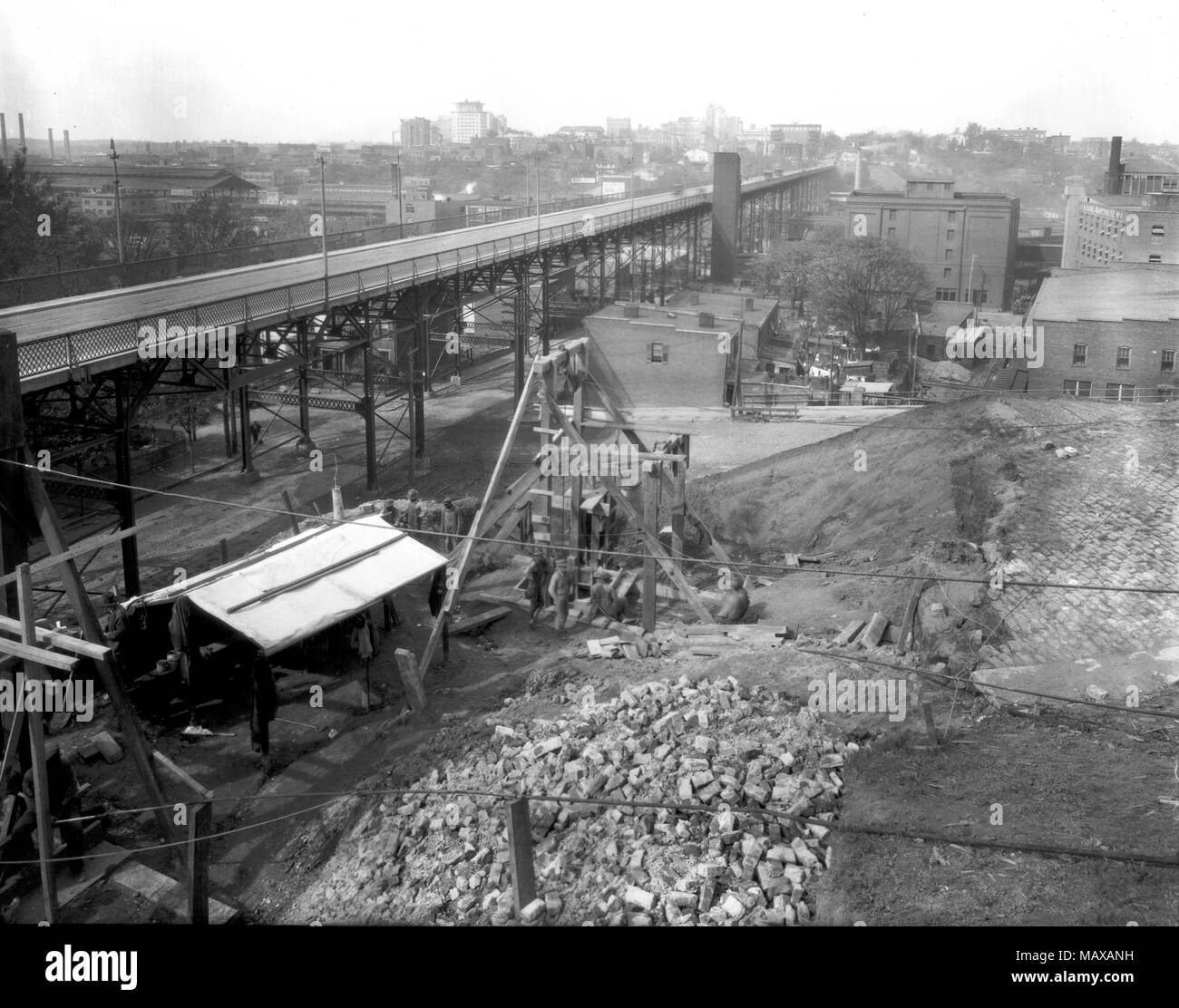 Collapsed Church Hill Tunnel, Richmond, Virginia 1925 Stock Photo Alamy
