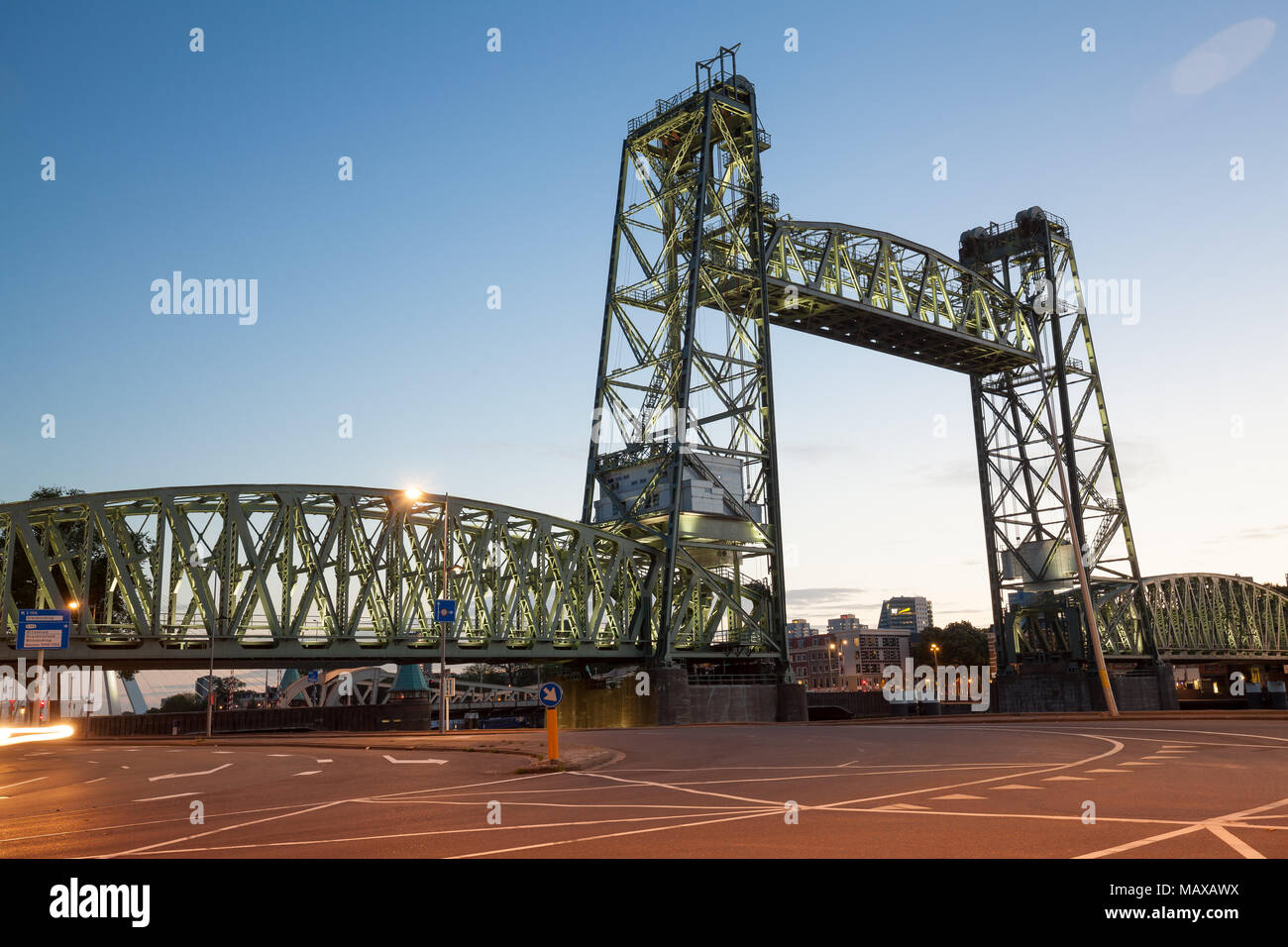 cable stayed bridge Stock Photo