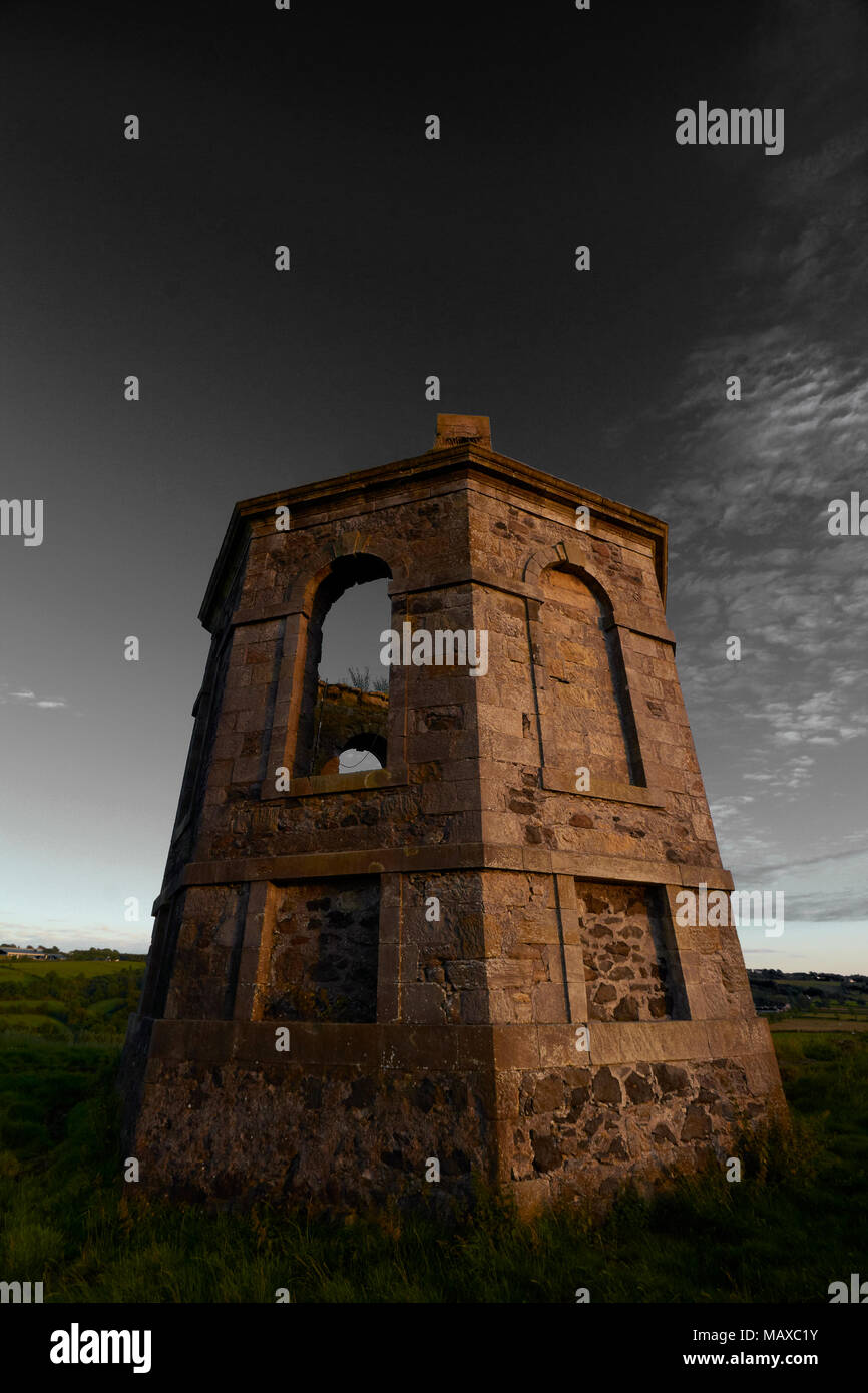Temple on Kenmuir Hill Howwood Scotland Stock Photo