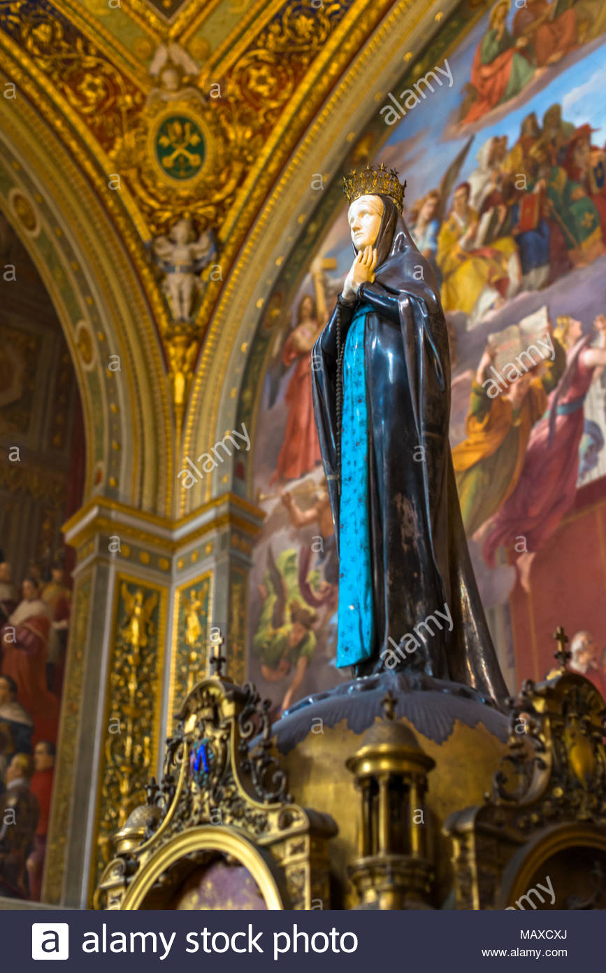 Immaculate Conception Statue High Resolution Stock Photography and