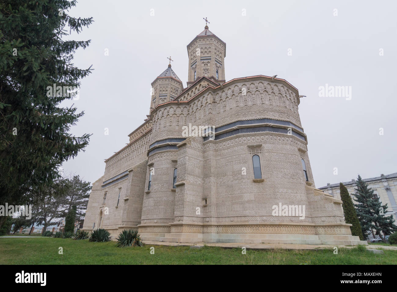 Three hierarchs church in Iasi, Romania, an architectural masterpiece Stock Photo