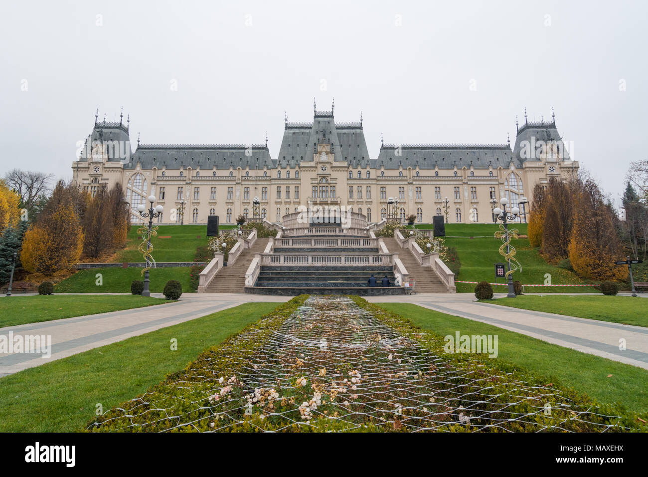 The culture palace in Iasi, Romania Stock Photo