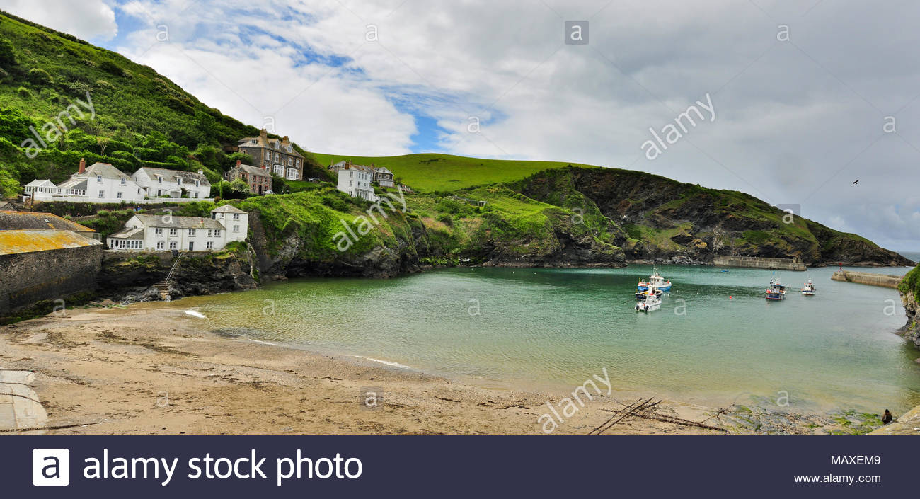 Port Isaac Cornwall Harbour High Resolution Stock Photography and