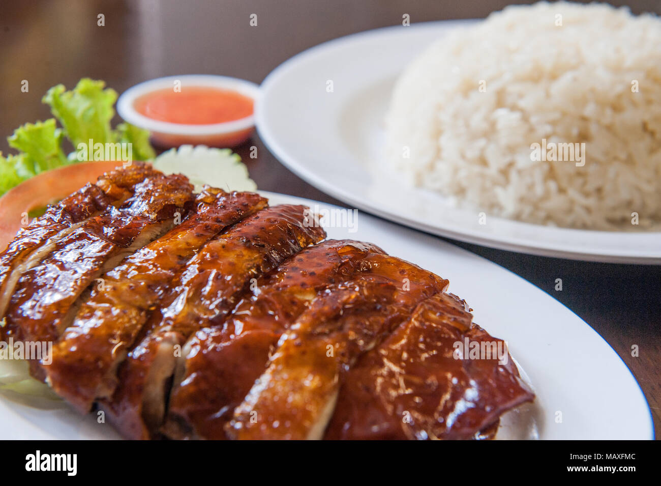 Chicken rice dish Stock Photo - Alamy