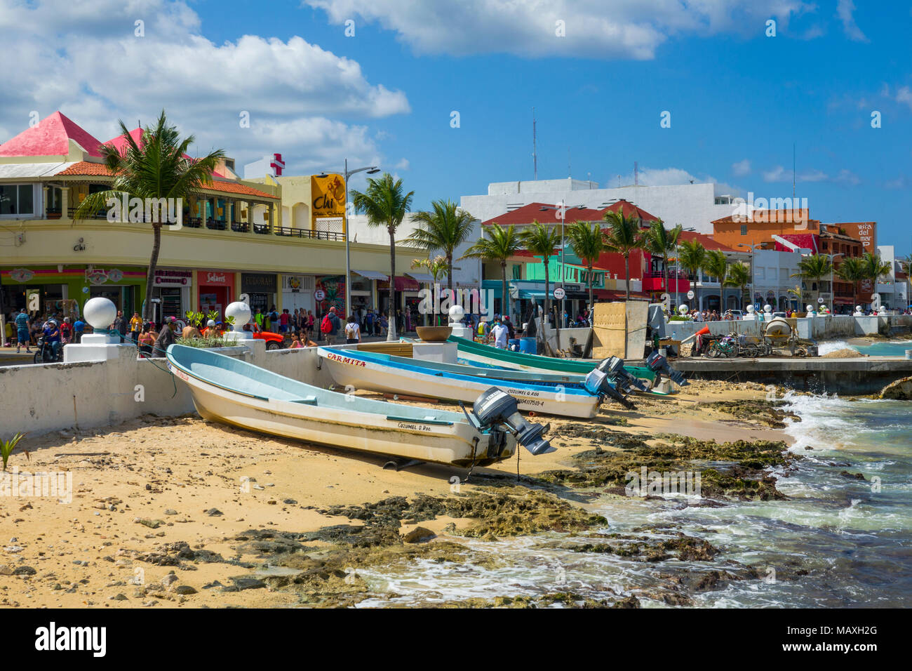 Cozumel Mexico is a popular cruise destination in the western caribbean Stock Photo