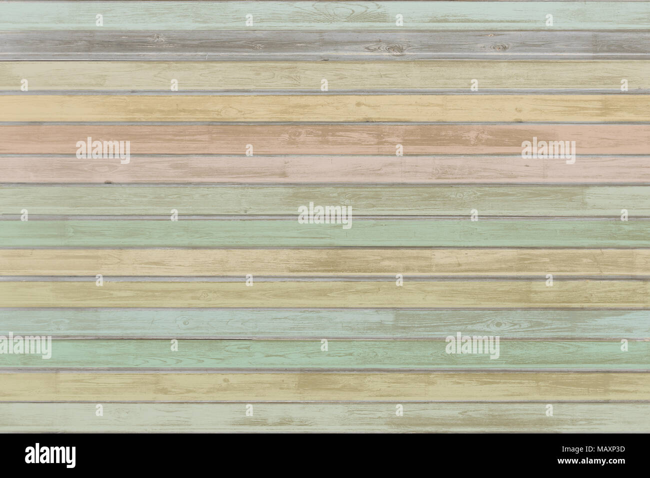 pastel colored wood planks background or texture Stock Photo