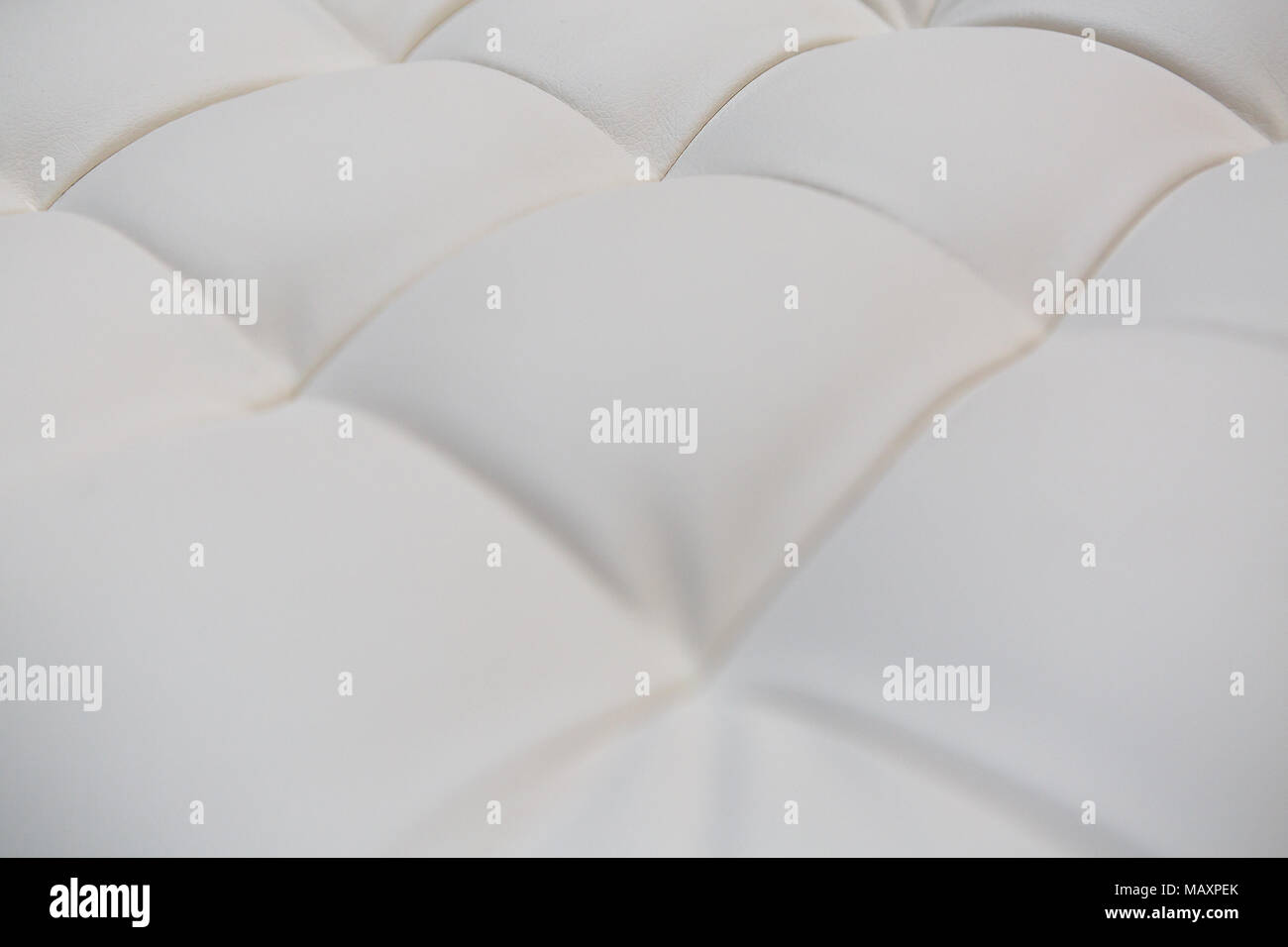 White leather upholstery seamless texture hi-res stock photography and