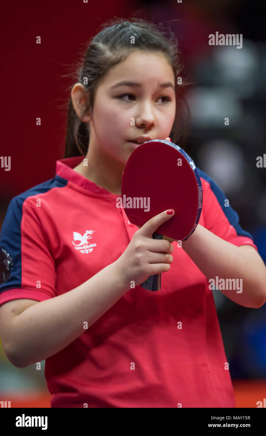 Table Tennis Day 1 Commonwealth Games 2018 Stock Photo Alamy
