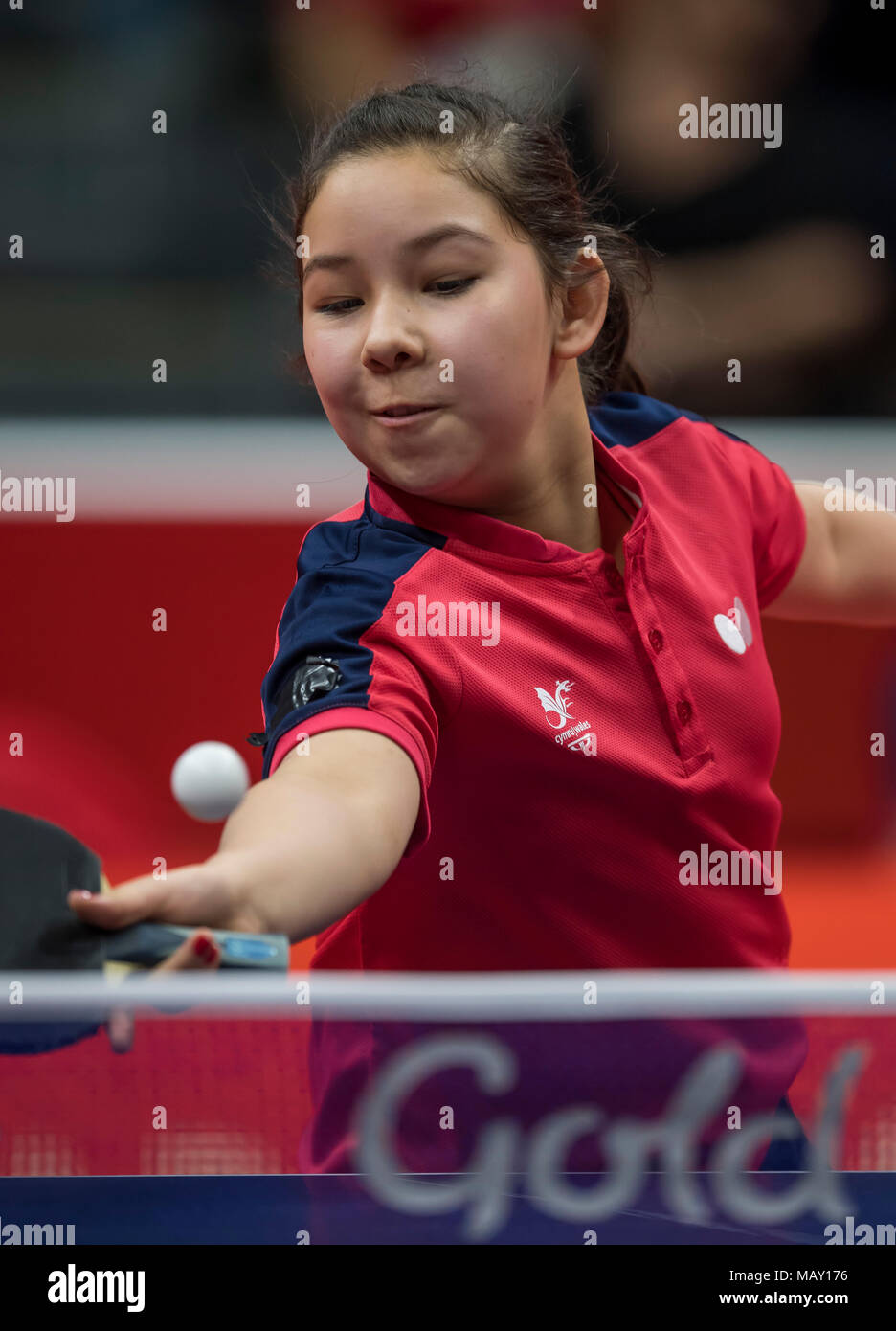 Table Tennis Day 1 Commonwealth Games 2018 Stock Photo Alamy