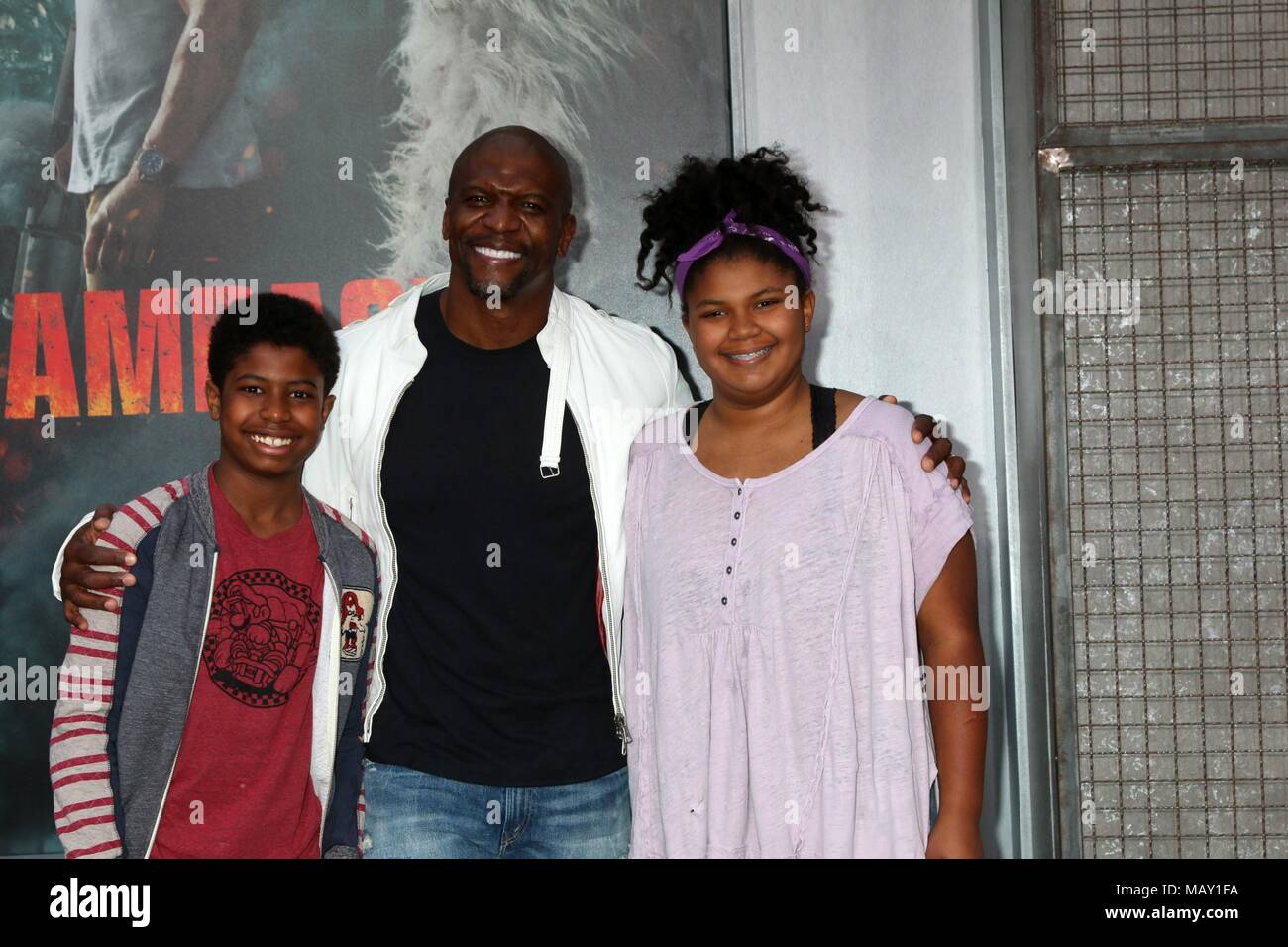 Los Angeles, CA, USA. 4th Apr, 2018. Isaiah Crews, Terry Crews, Wynfrey