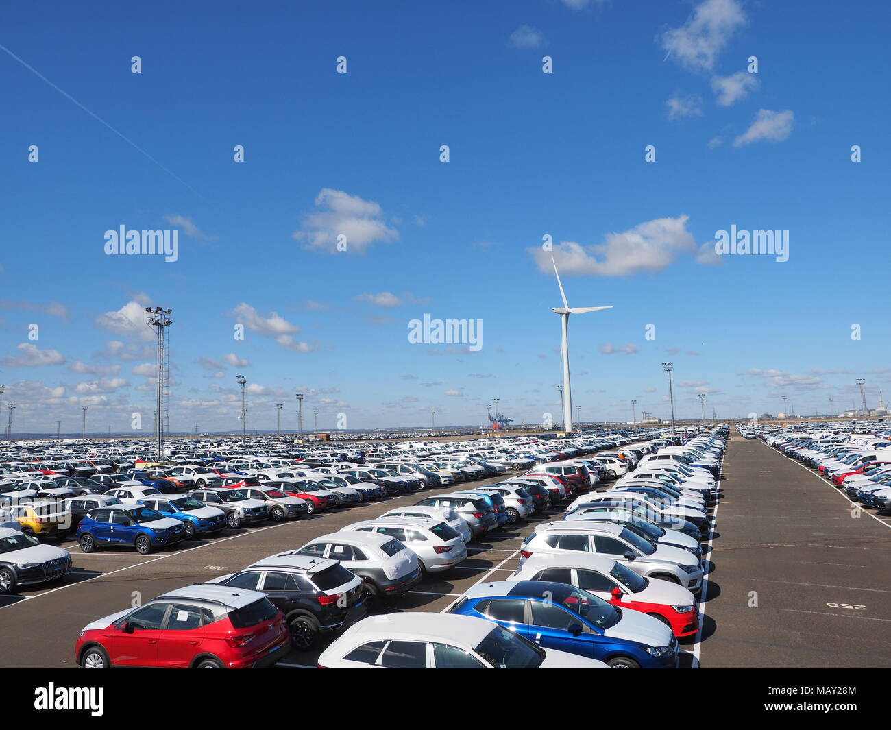 Sheerness Kent Uk 5th April 2018 Uk Car Sales Thousands Of
