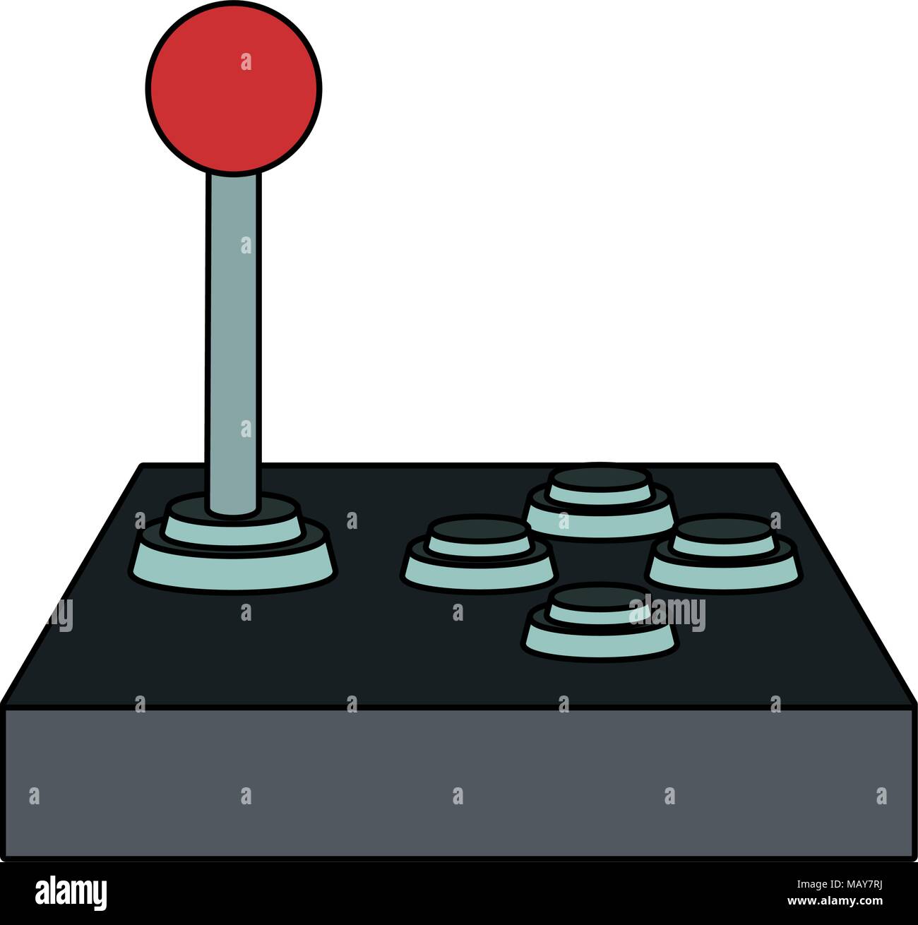 Retro console gamepad Stock Vector Image & Art - Alamy