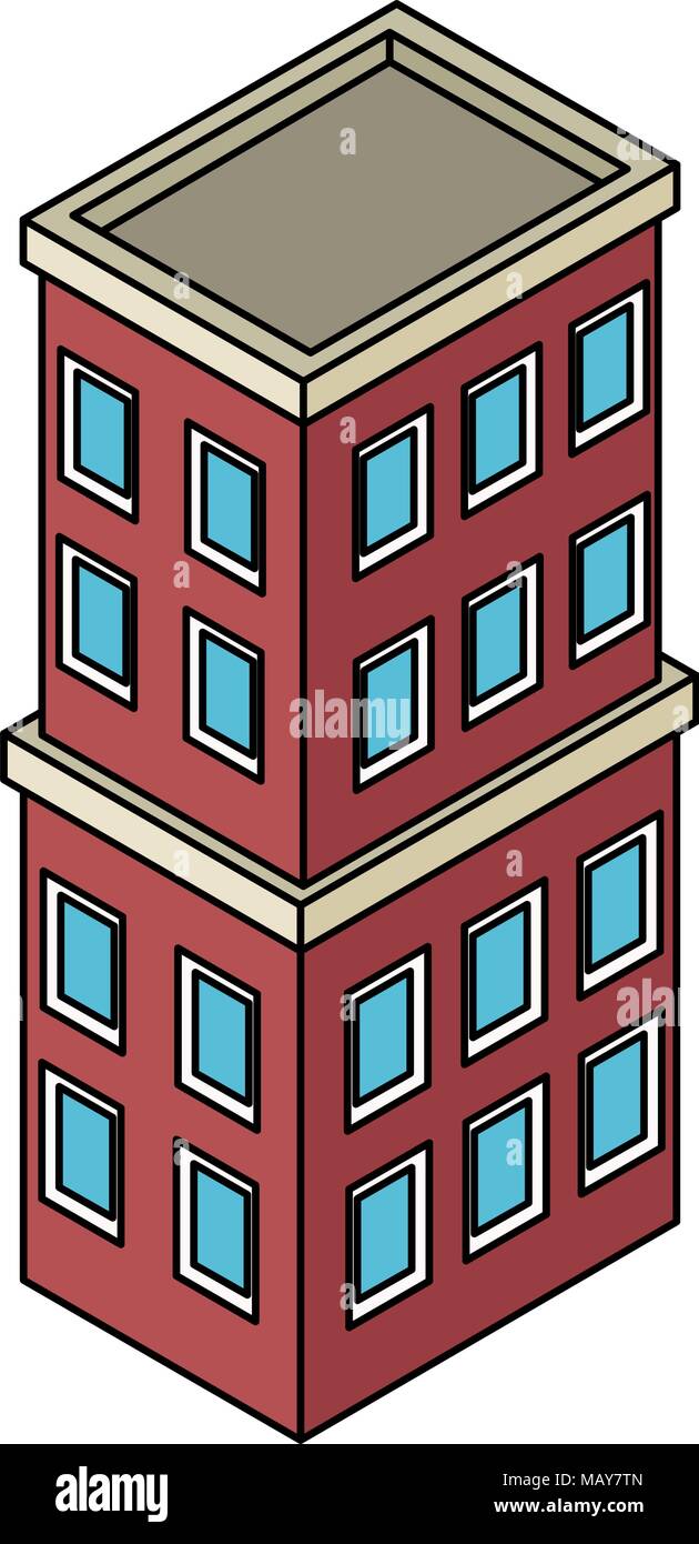 Isometric office building Stock Vector Image & Art - Alamy