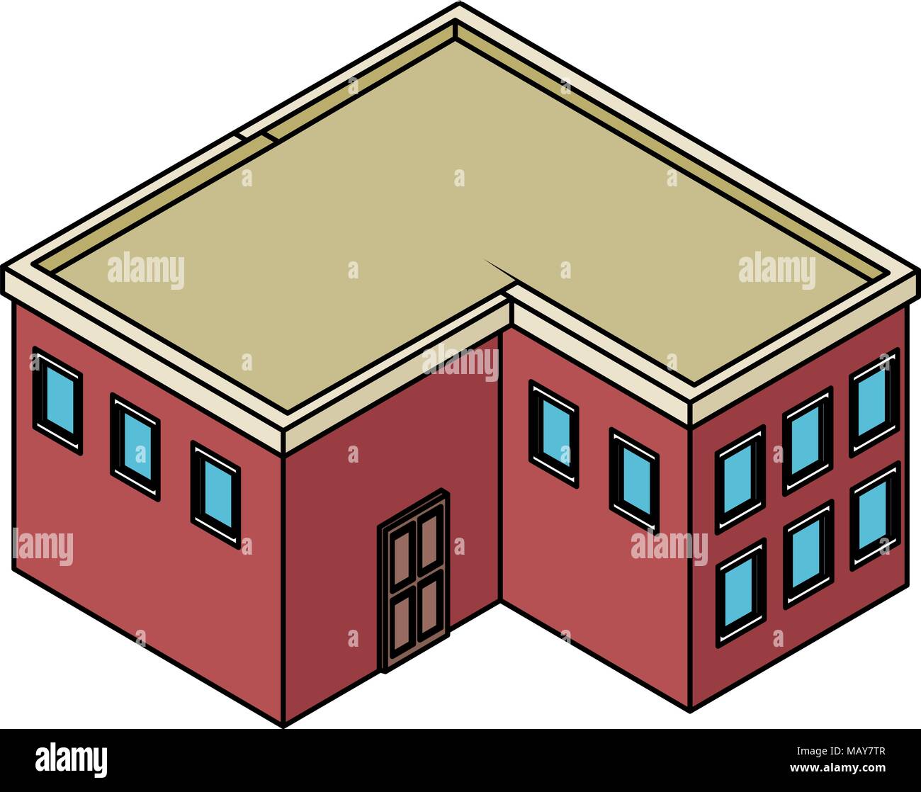 Isometric house real estate Stock Vector Image & Art - Alamy