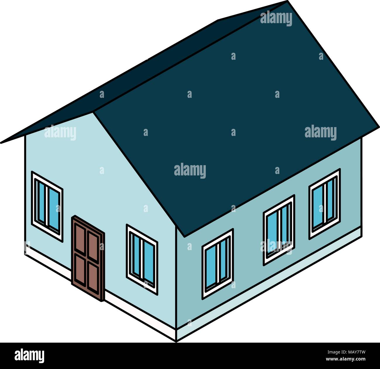 Isometric house real estate Stock Vector Image & Art - Alamy