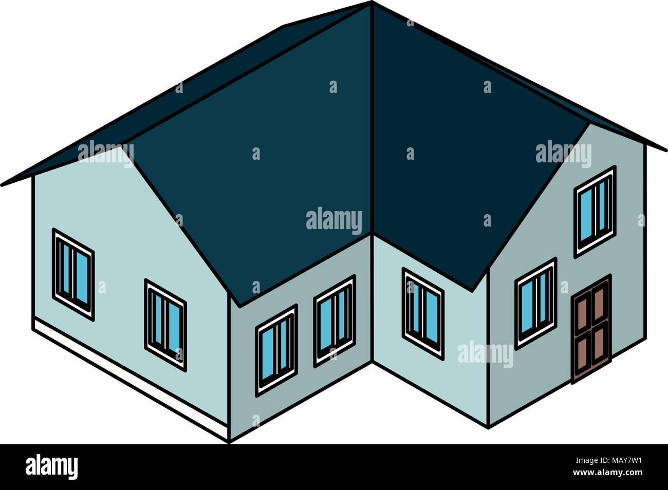 Isometric house real estate Stock Vector Image & Art - Alamy