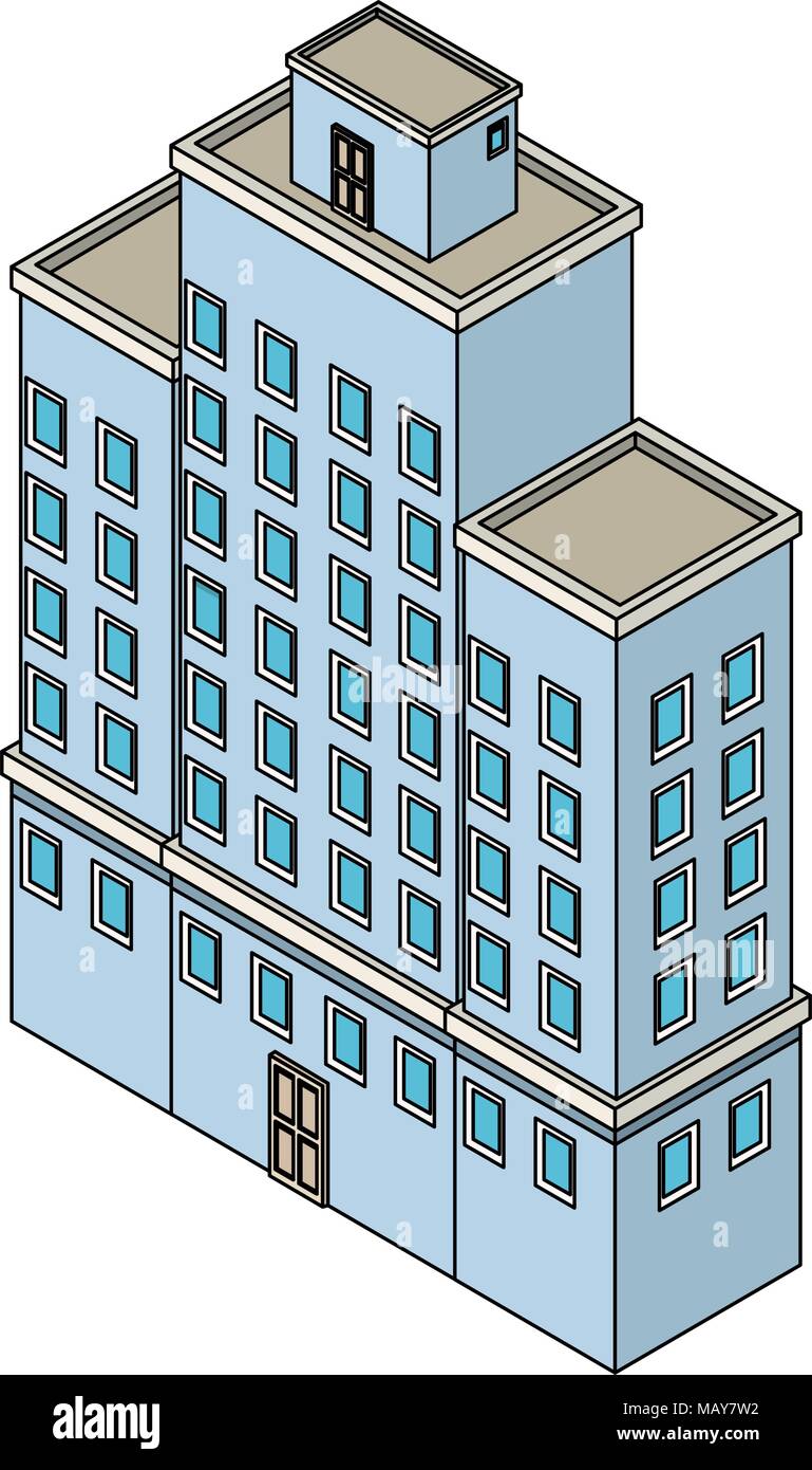 Isometric office building Stock Vector Image & Art - Alamy