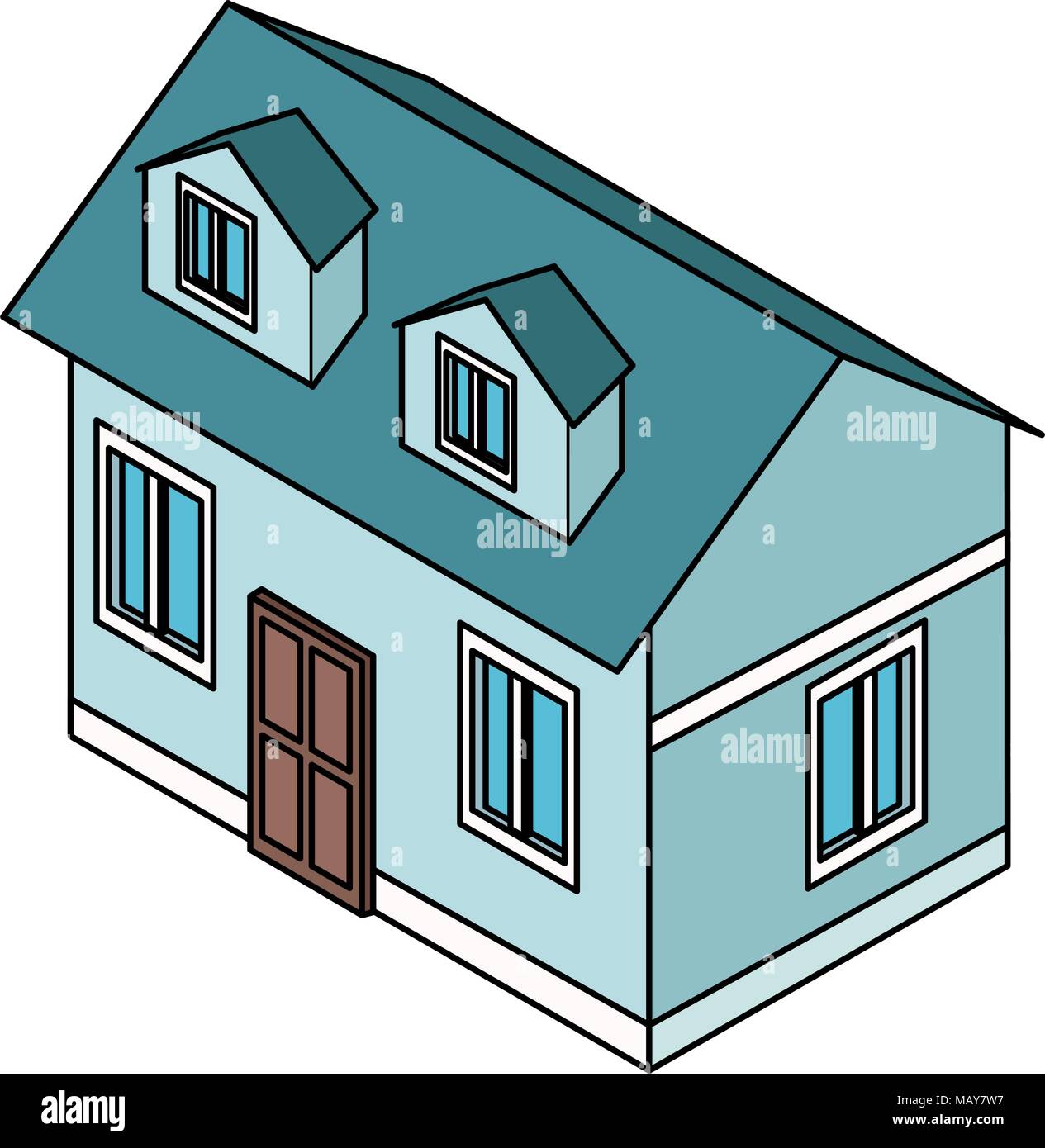 Isometric house real estate Stock Vector Image & Art - Alamy