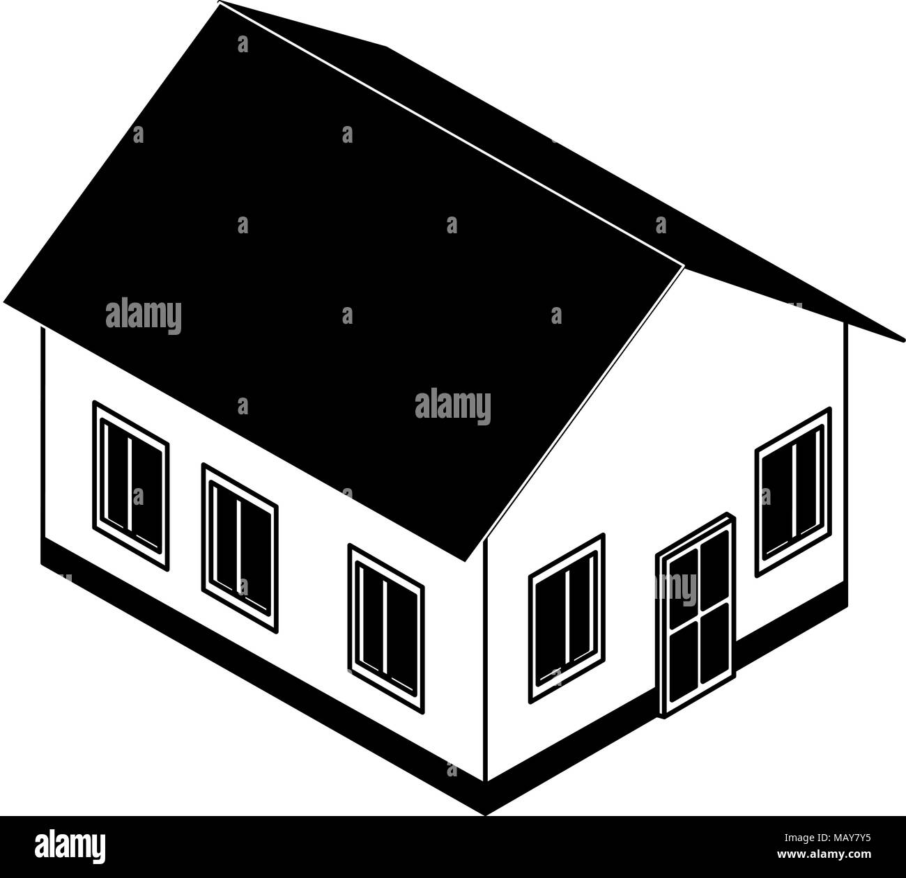 Isometric house real estate Stock Vector Image & Art - Alamy