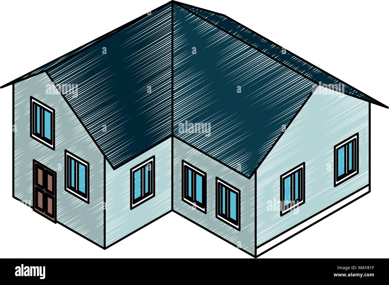 Isometric office building Stock Vector Image & Art - Alamy