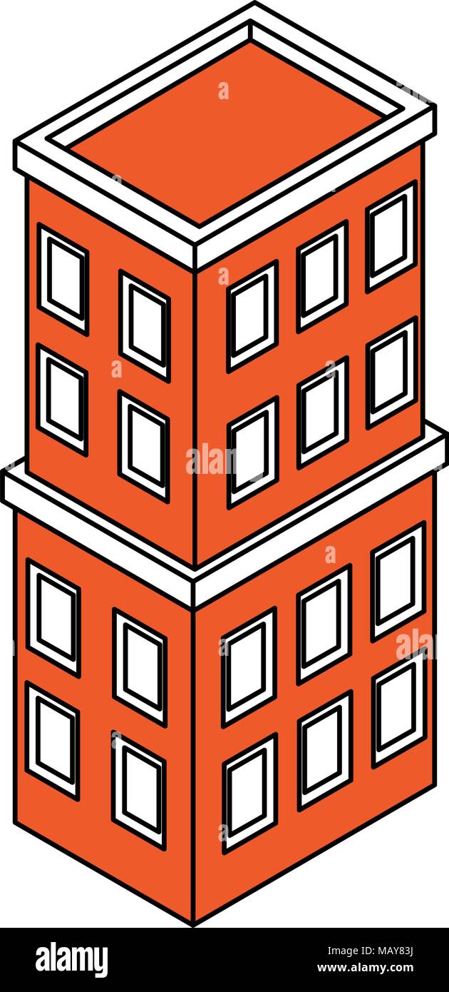 Isometric office building Stock Vector Image & Art - Alamy