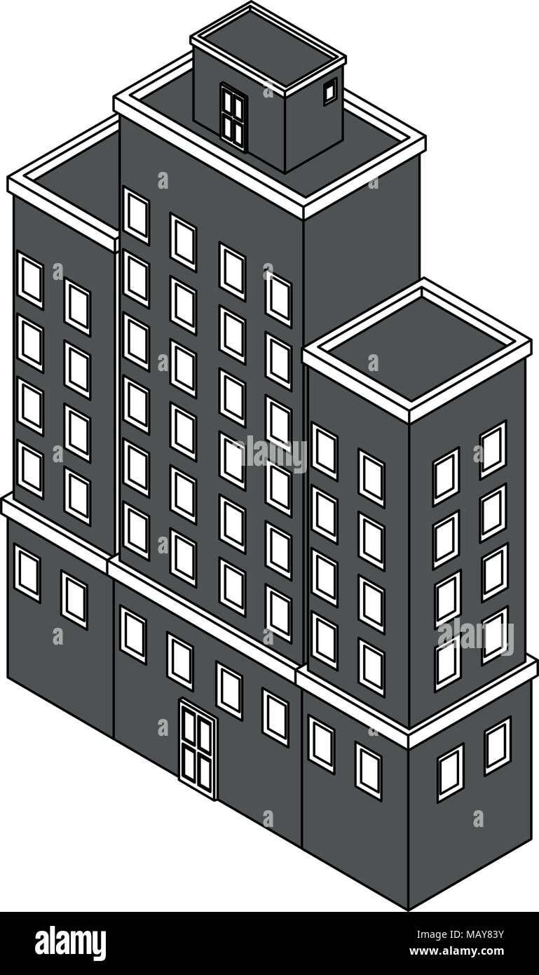 Isometric office building Stock Vector Image & Art - Alamy