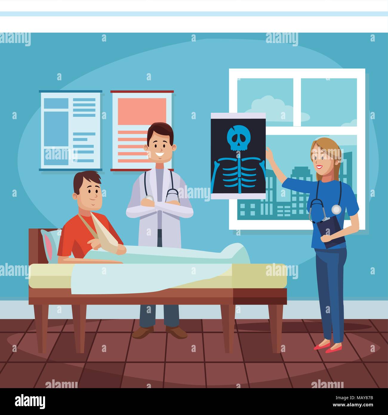 Doctors office cartoon Stock Vector Image & Art - Alamy