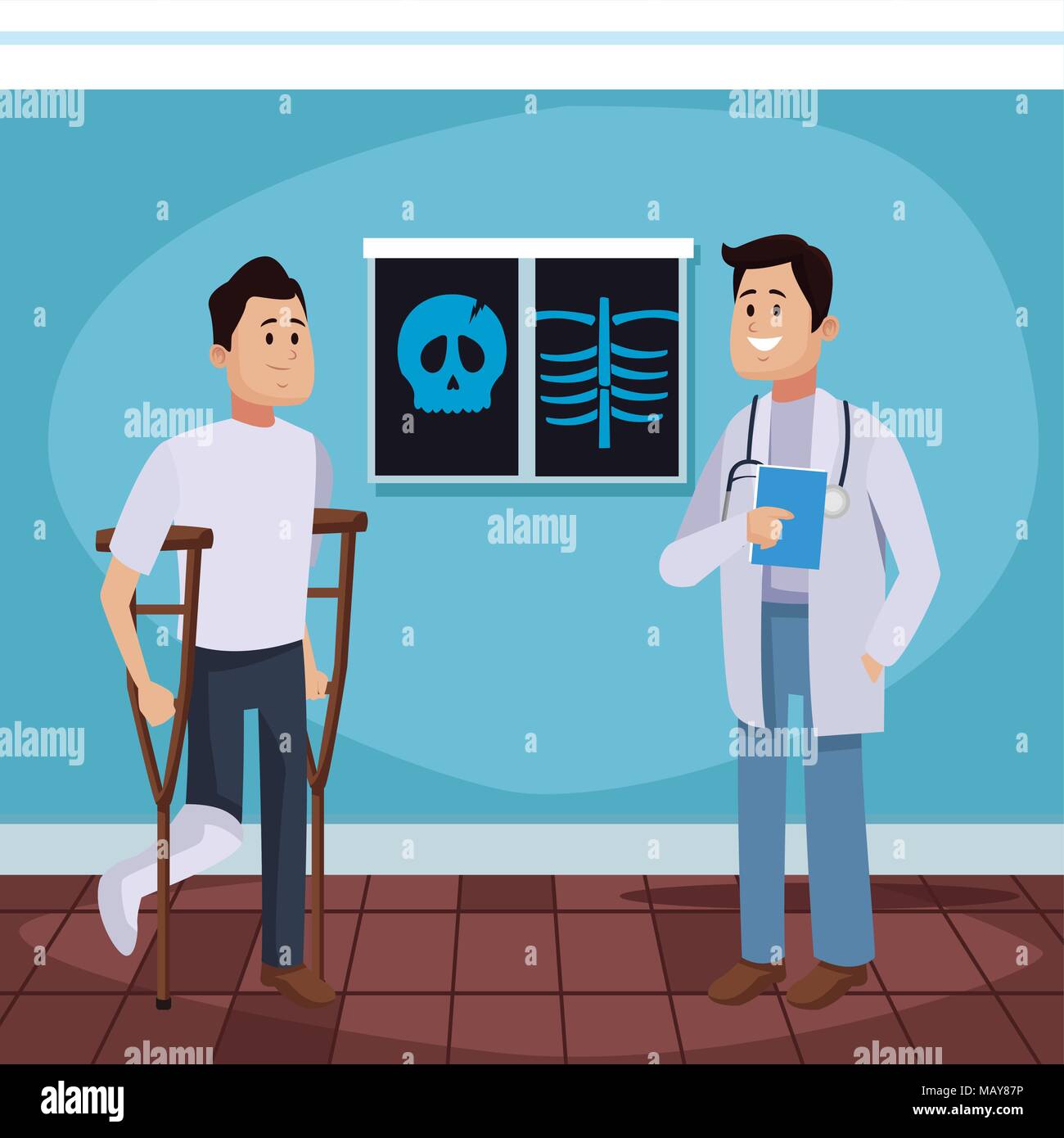 Doctors office cartoon Stock Vector Image & Art - Alamy