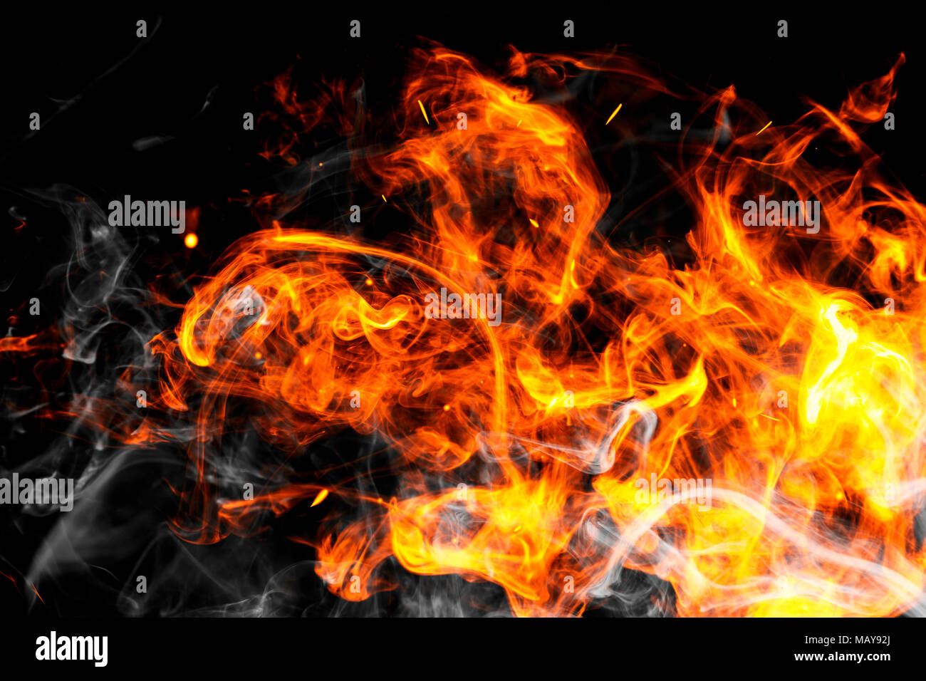Fire flames background. Background of smoke vape Stock Photo - Alamy