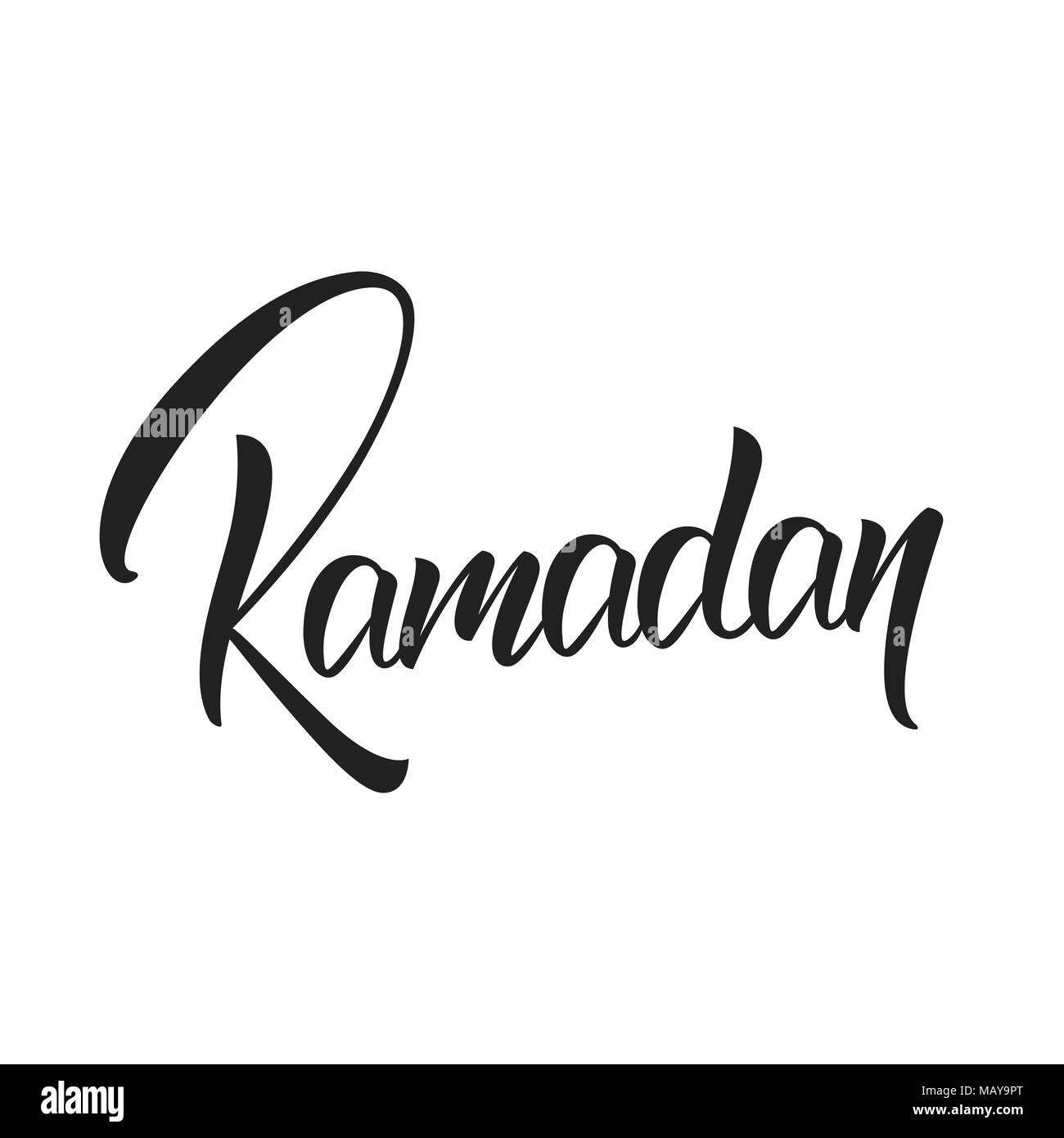 Ramadan. Muslim holiday congratulations lettering design. Ramadan ...
