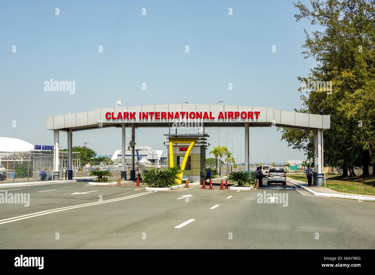 CLARK, PHILIPPINES - Mar 25,2018 Main gate at Clark International