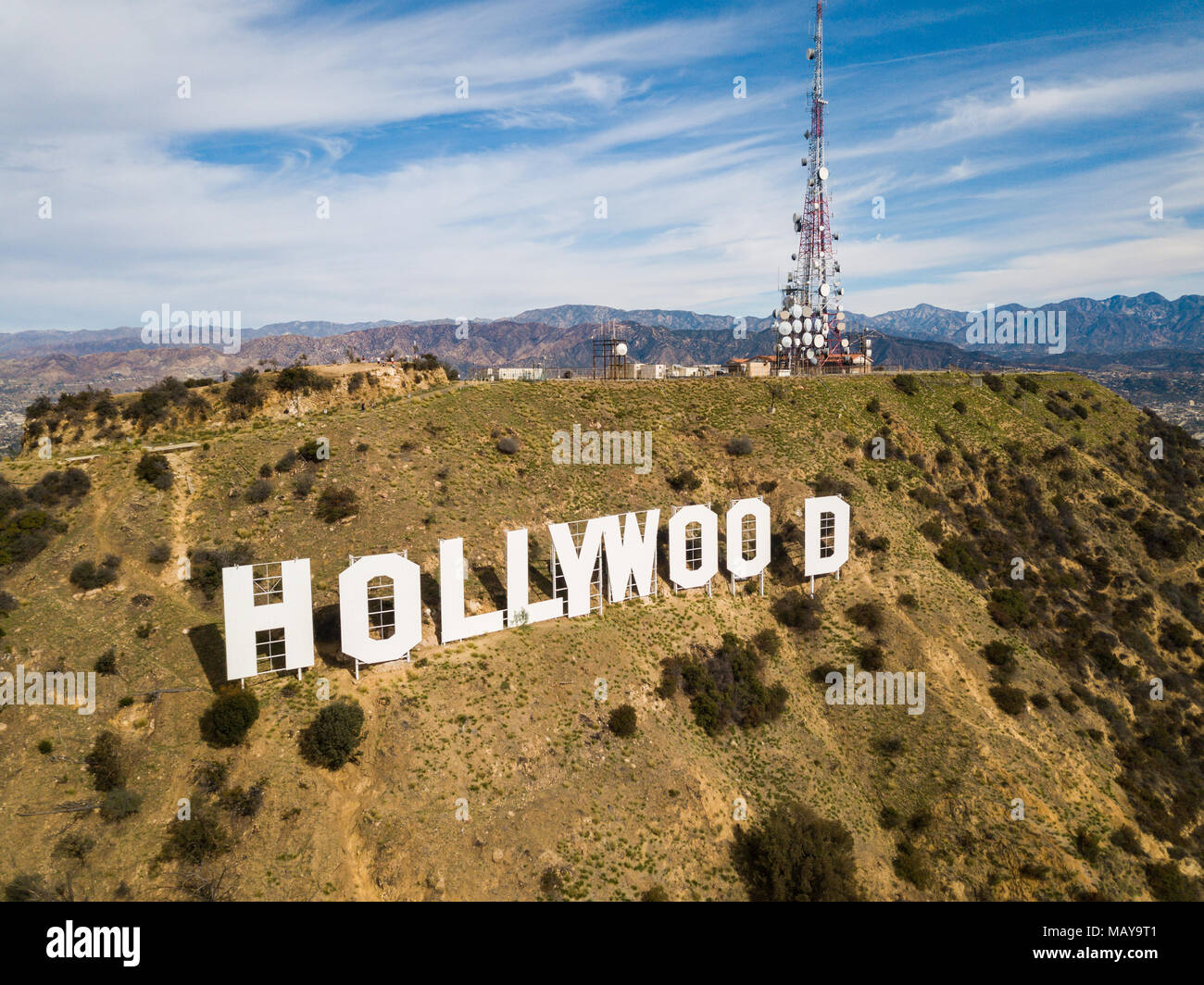The Hollywood Sign Stock Photo Alamy