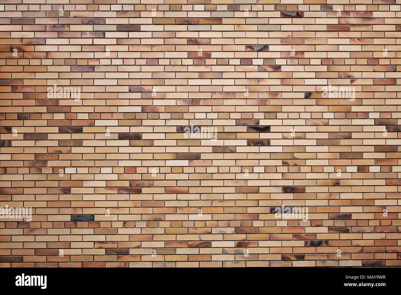 Brick wall. New red brick wall, building background Stock Photo