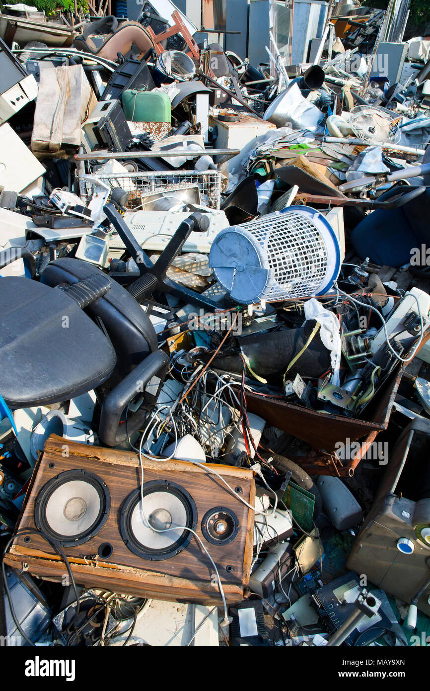 Electronic Scrap Stock Photo