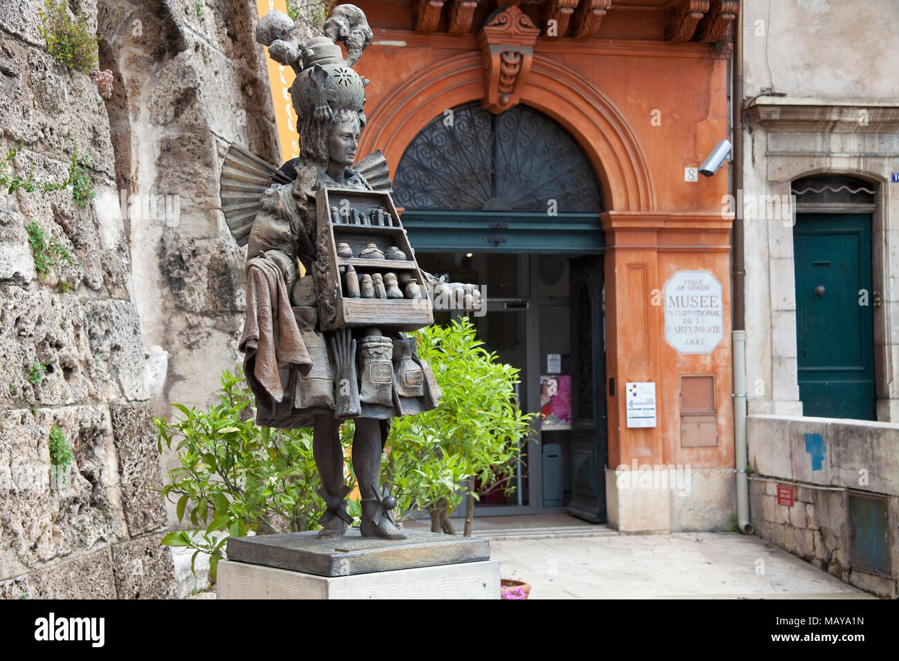 International perfum museum at old town of Grasse, Alpes-Maritimes, South France, France, Europe Stock Photo