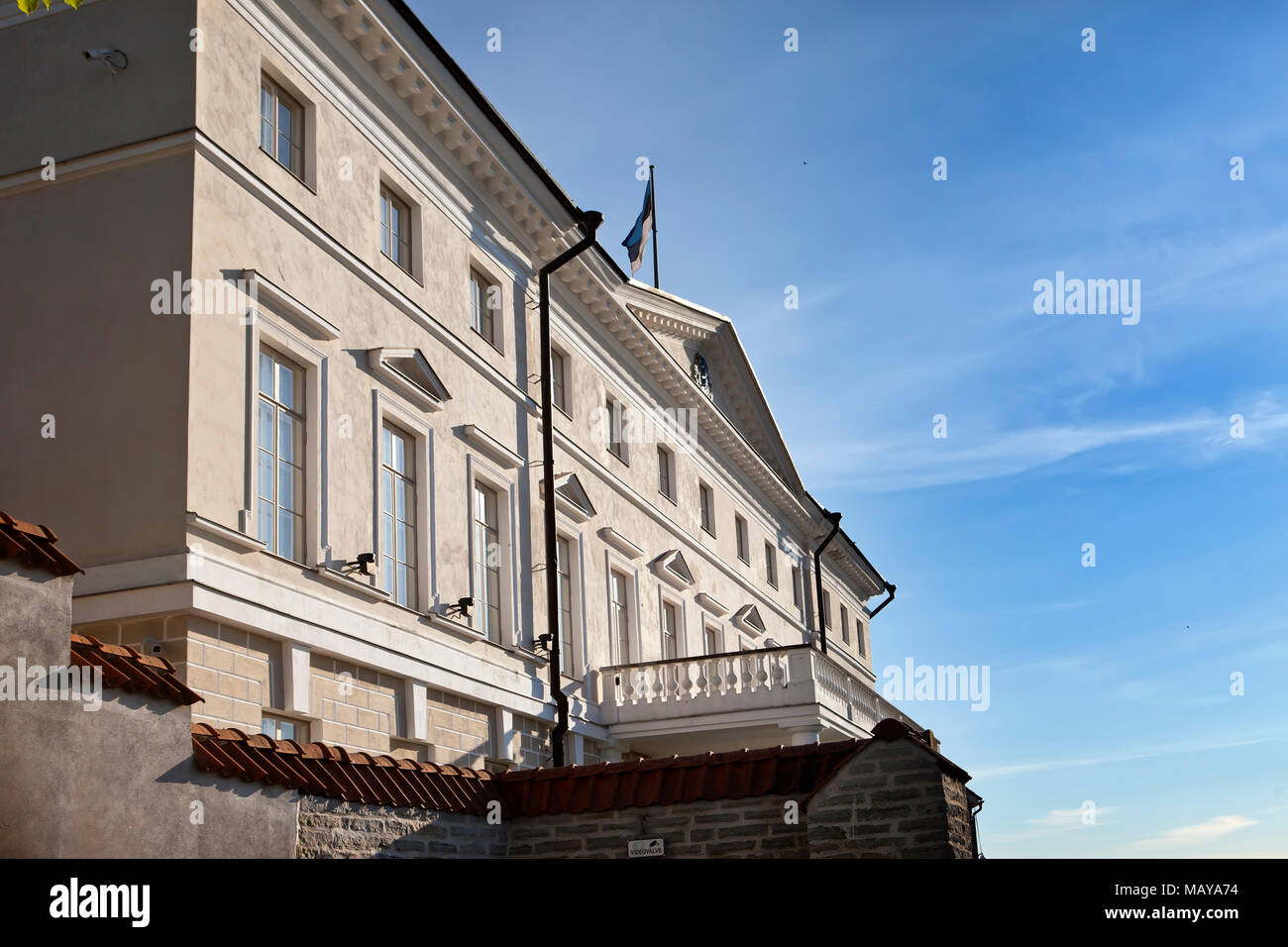 Stenbock House building of Estonian government. Tallinn Stock Photo