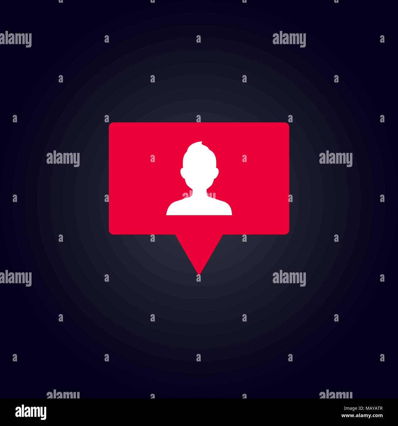 EPS 10. Follower notification. Social media icon user. User button ...