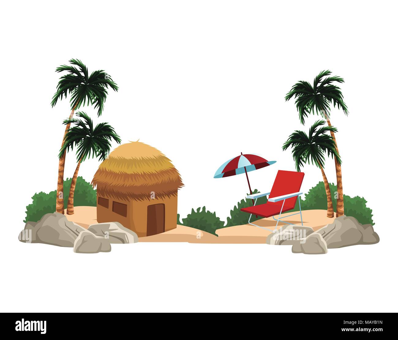 Isolated island cartoon Stock Vector Image & Art - Alamy