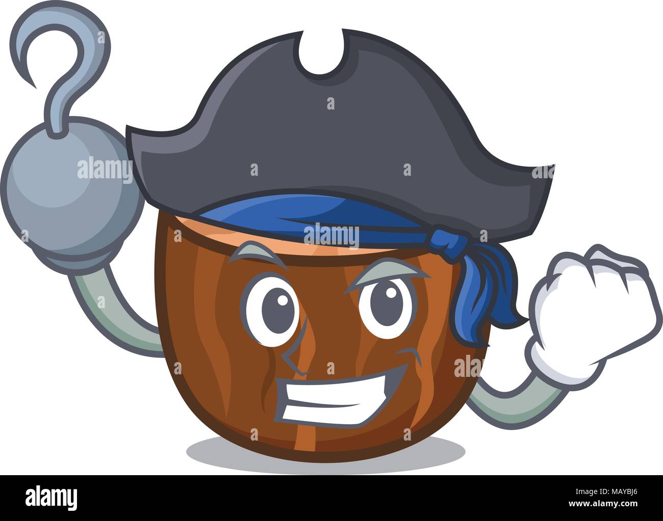 Pirate nutmeg character cartoon style Stock Vector Image & Art Alamy