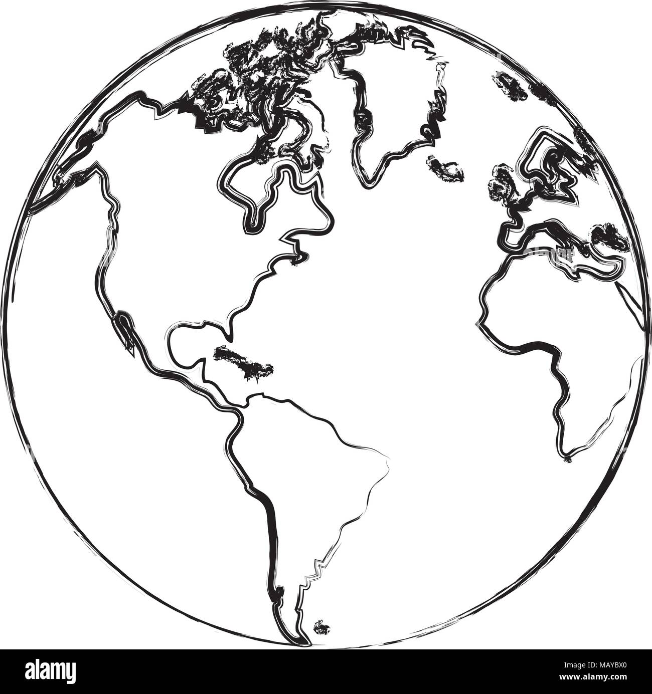 grunge america global earth planet map Stock Vector Image & Art - Alamy