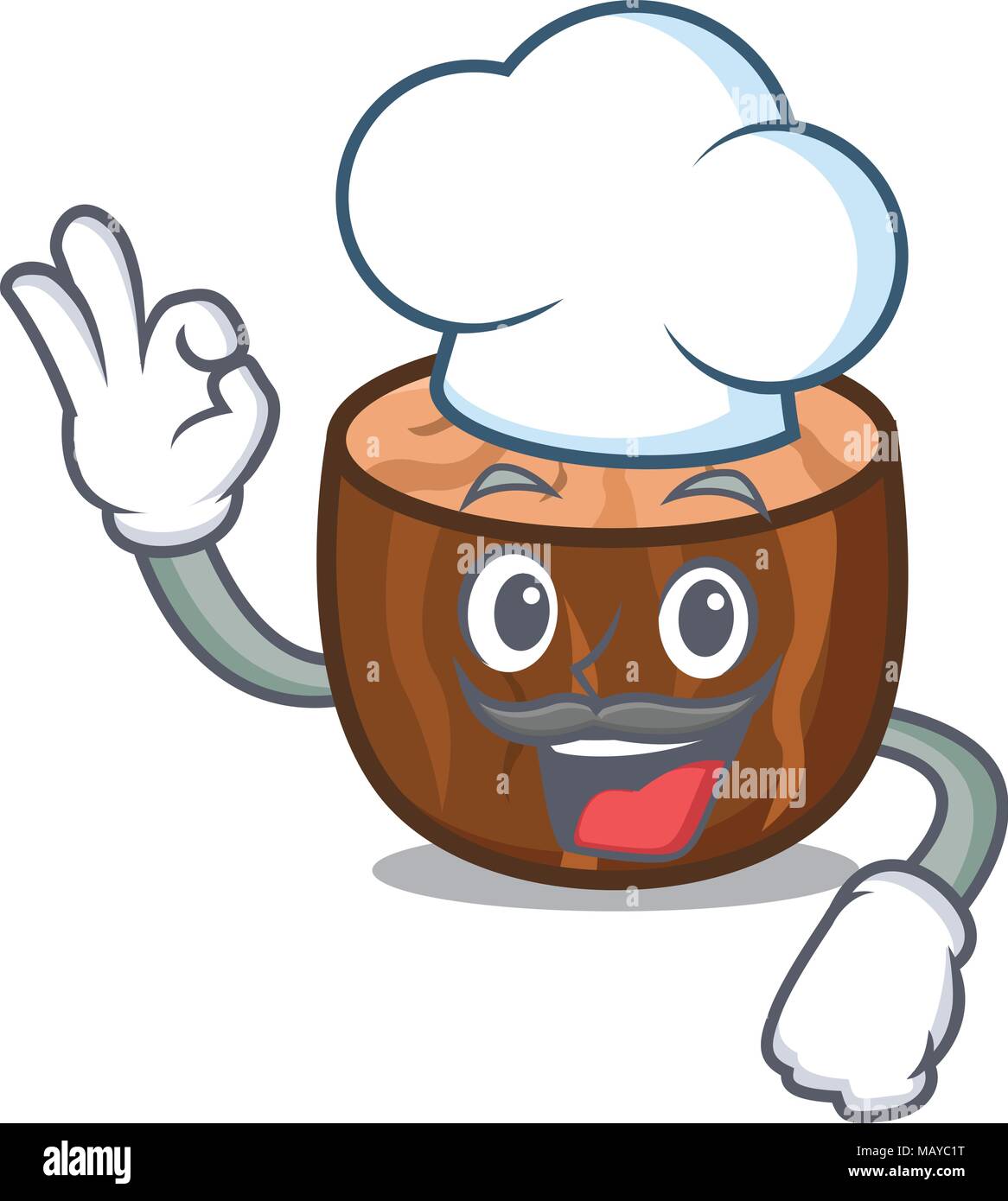 Chef nutmeg character cartoon style Stock Vector Image & Art Alamy