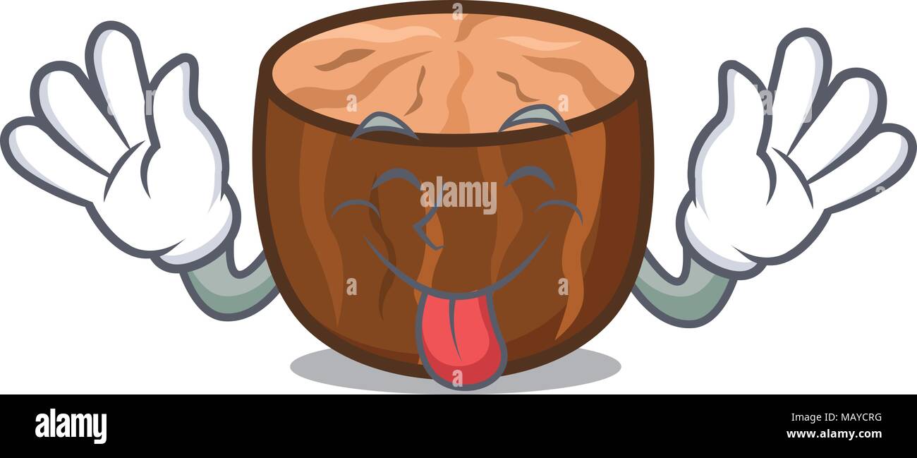 Tongue out nutmeg mascot cartoon style Stock Vector Image & Art Alamy