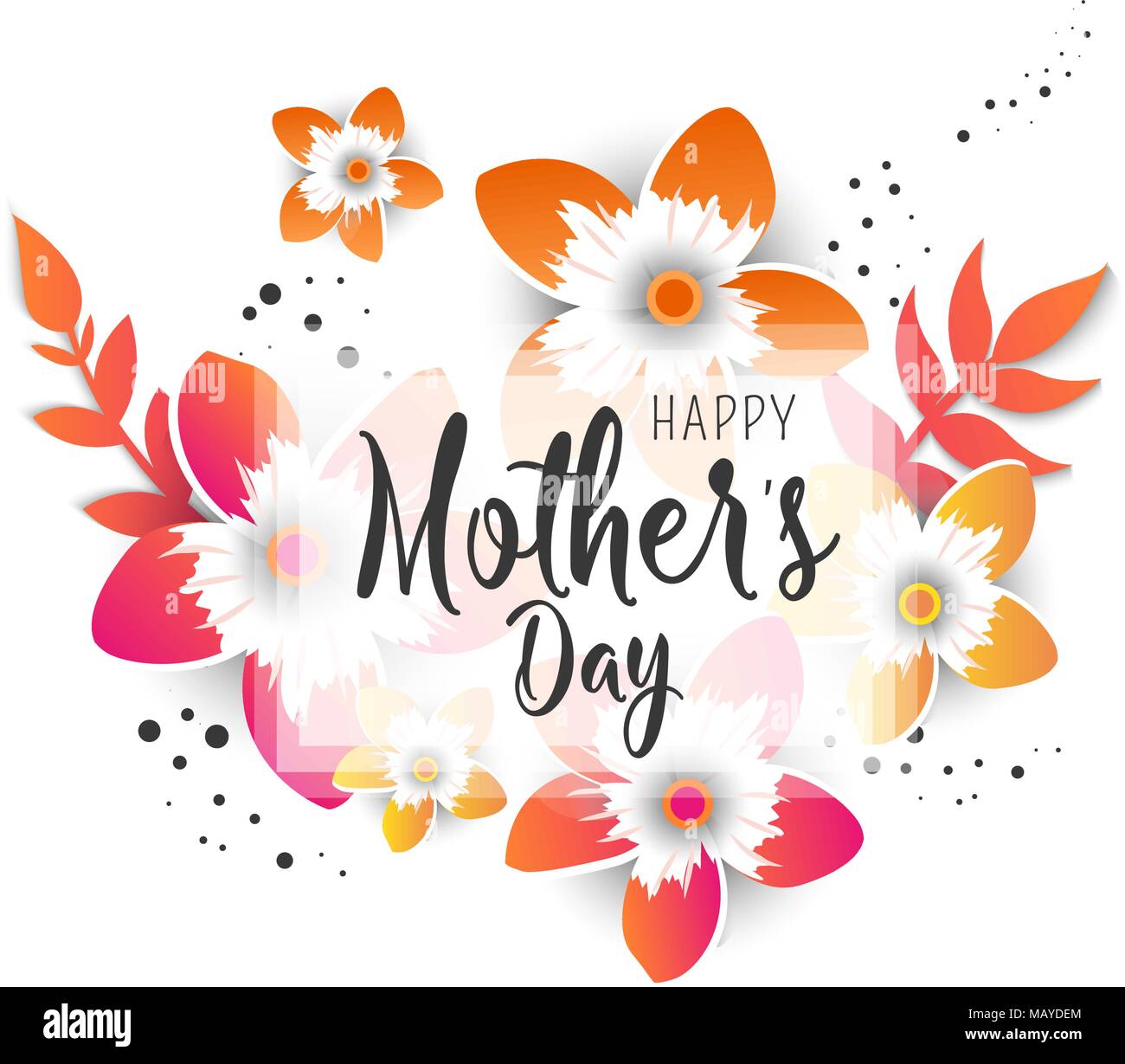 Mother's Day Flyer Template from c8.alamy.com