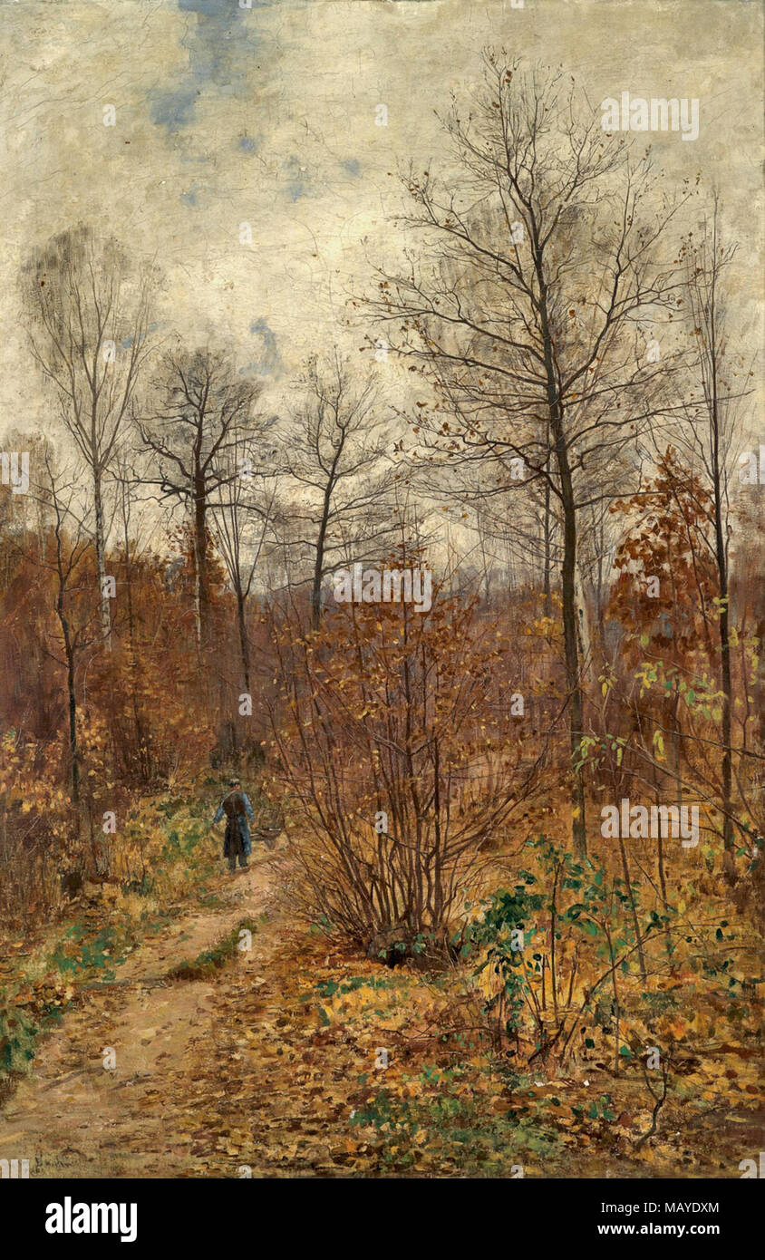 Baum Paul - Landscape with Decorative Figure Stock Photo