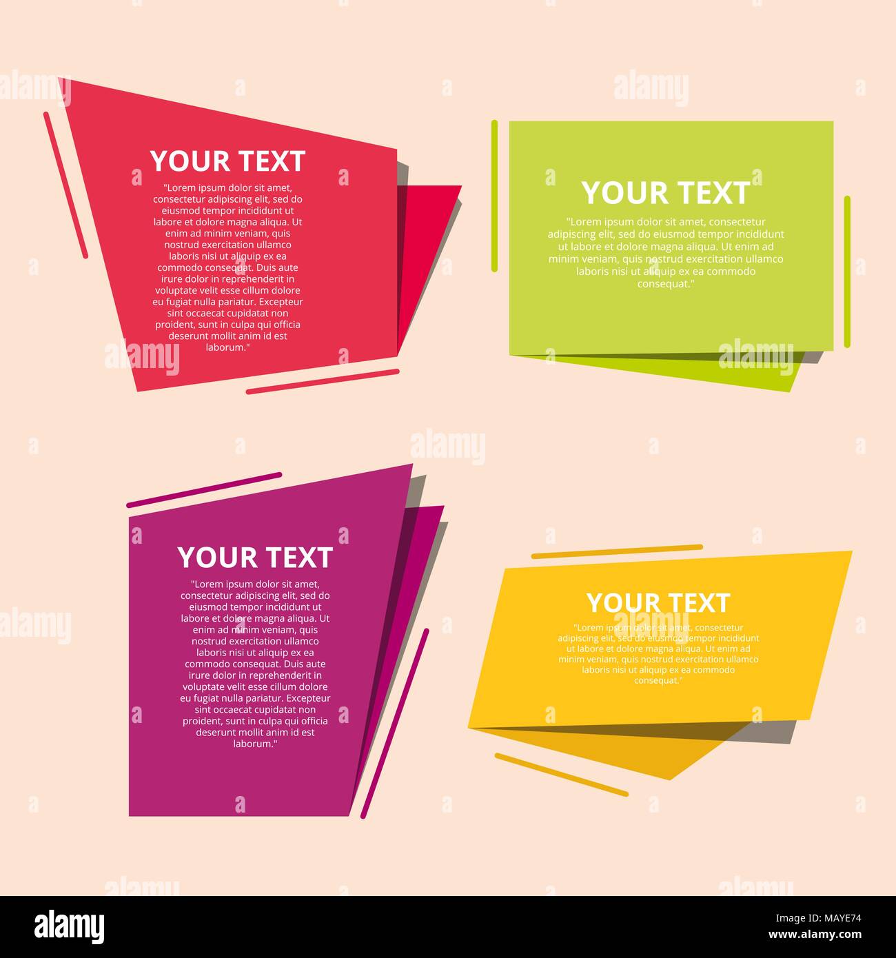 Style text templates speed origami for banner Vector abstract geometric ...