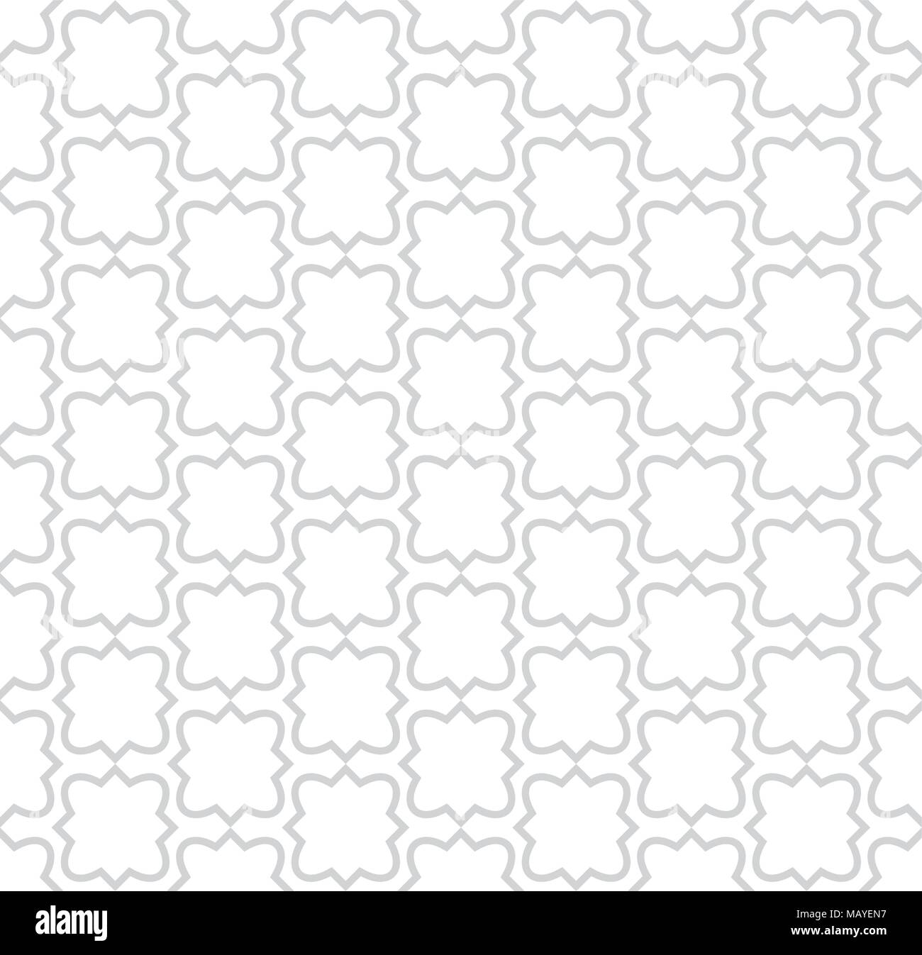 Seamless pattern in islamic style, vector geometric ornament texture or ...